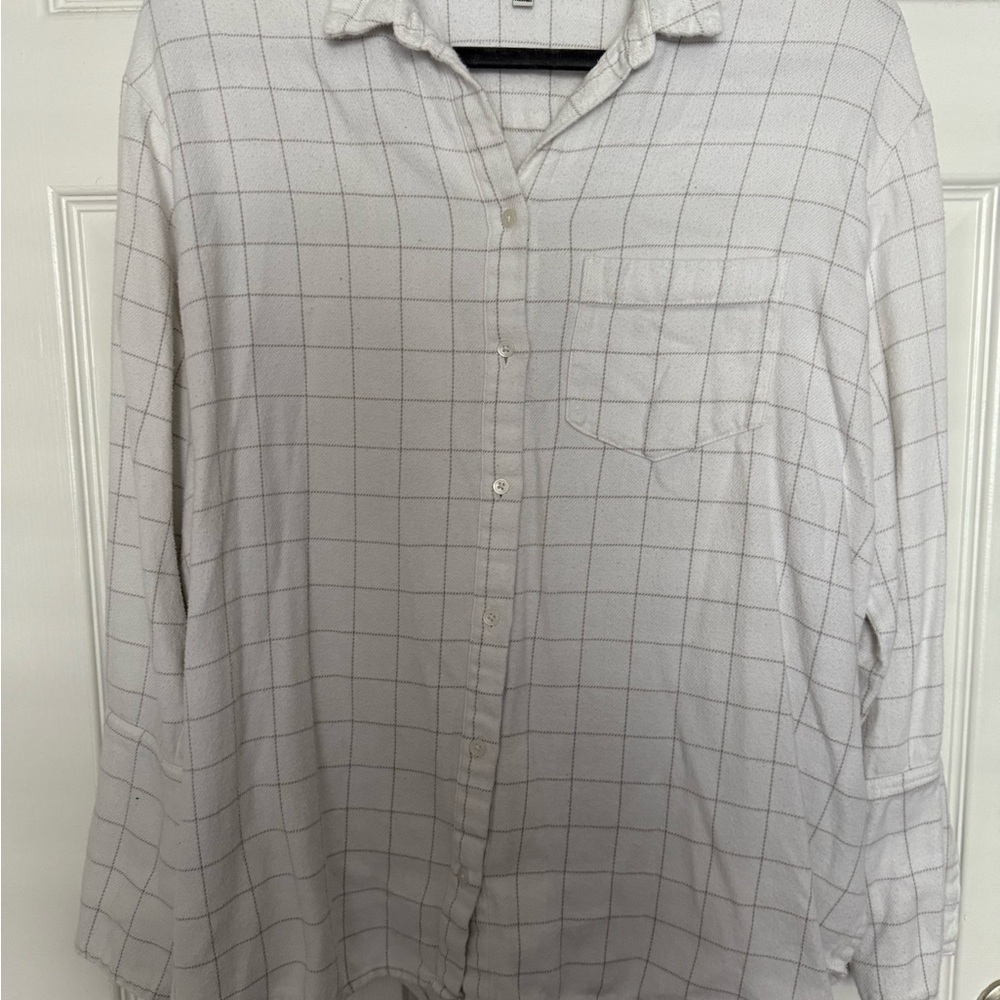 Madewell White Casual Button Down Shirt